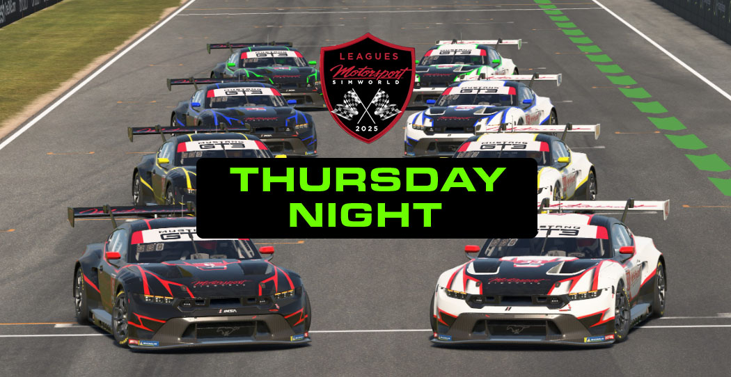 GT3 League (Thursday 7:40-9:00)