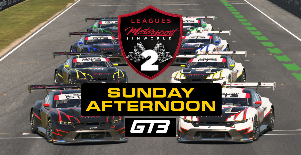 Season 2 GT3 League (Sunday 3:00-4:20)