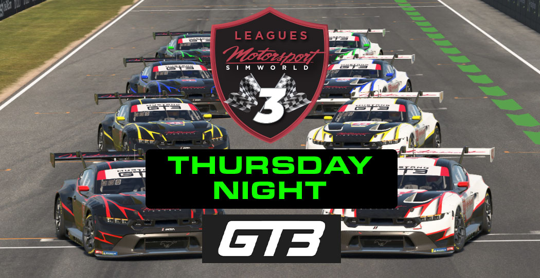 Season 3 GT3 League (Thursday 7:40-9:00)